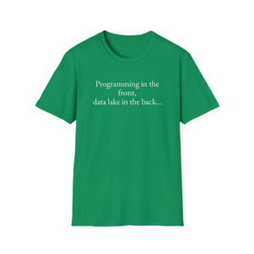 Buy kelly-green Programming in the front, data lake in the back..